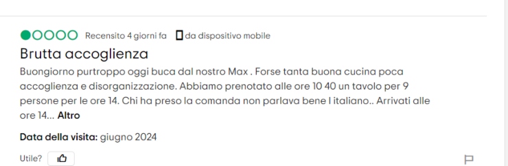 recensione mariola negativa